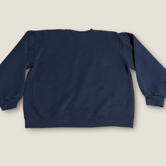 Vintage Russell Athletic Black Blue Sweatshirt Dri-Power Mens Medium 90s Y2K - Picture 4 of 8